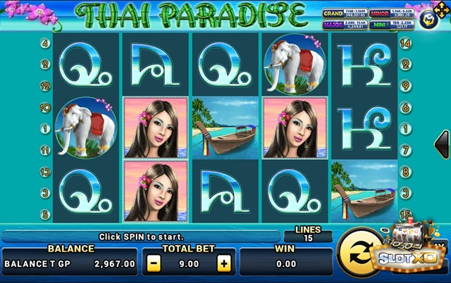 สัญลักษณ์รูปแบบเกม Thai Paradise